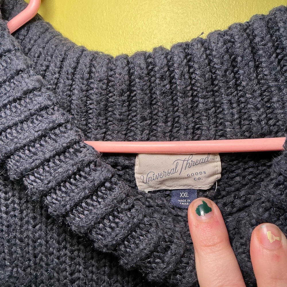 Universal Thread Chunky Blue Sweater - Picture 5 of 6
